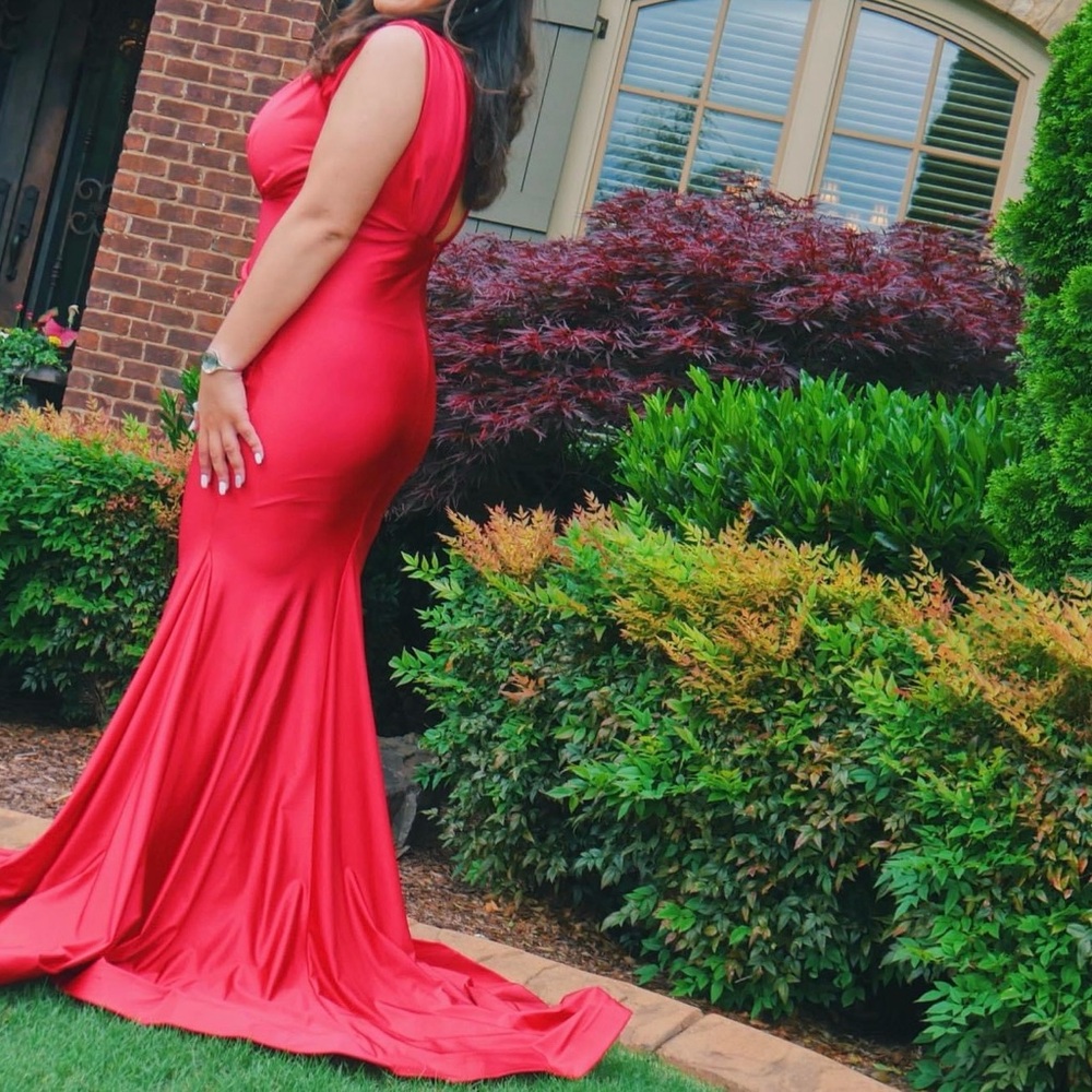 Red Jessica angel prom dress size XL - Picture 5 of 5